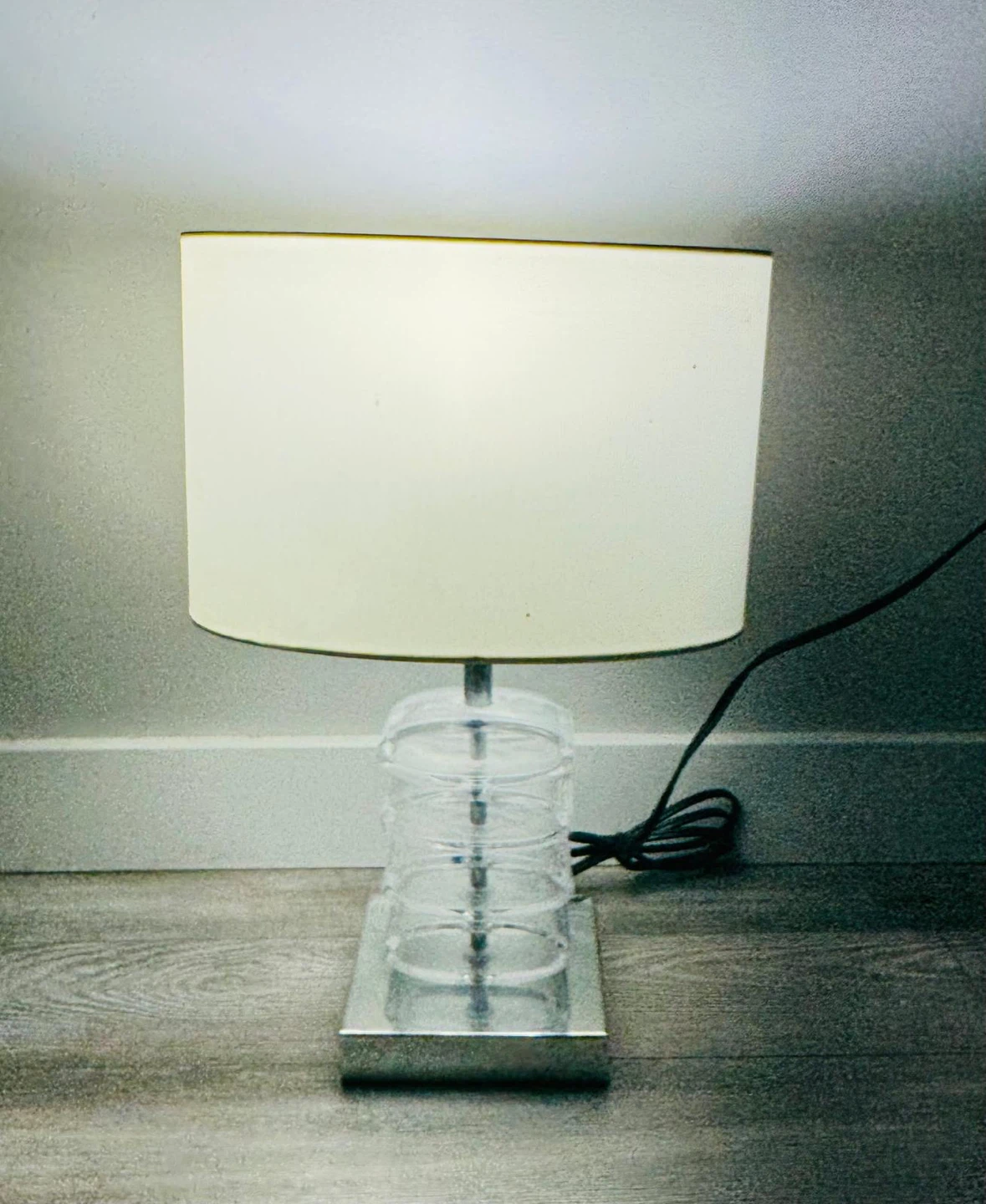 Table Lamp with Cream Shade