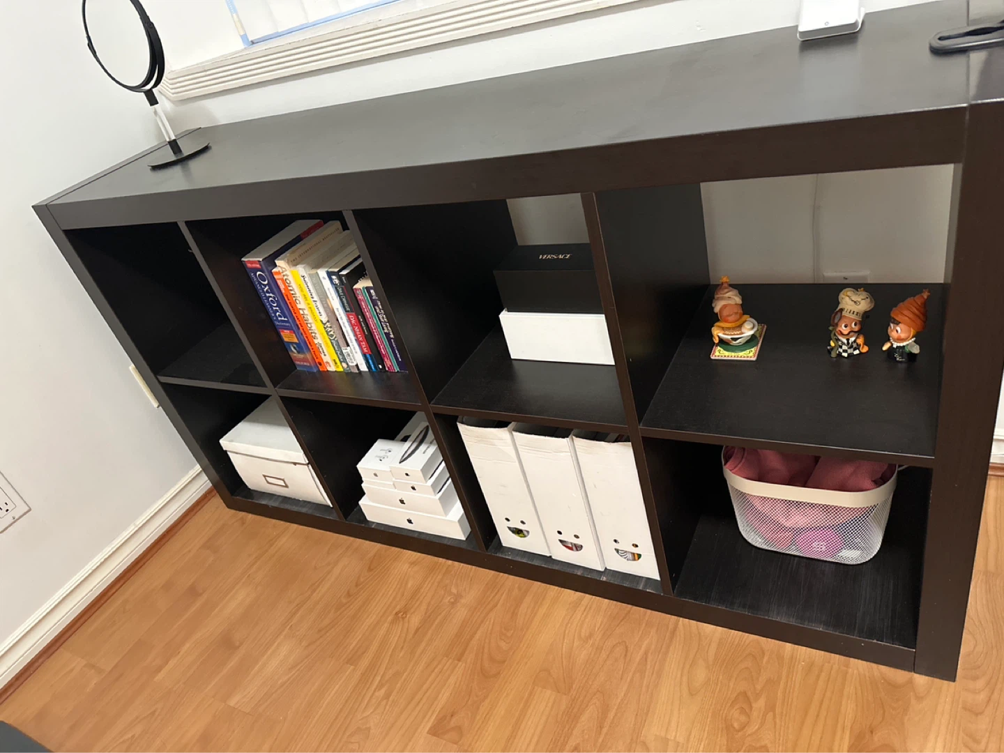 Ikea Dark Brown 8-Cube Storage Unit