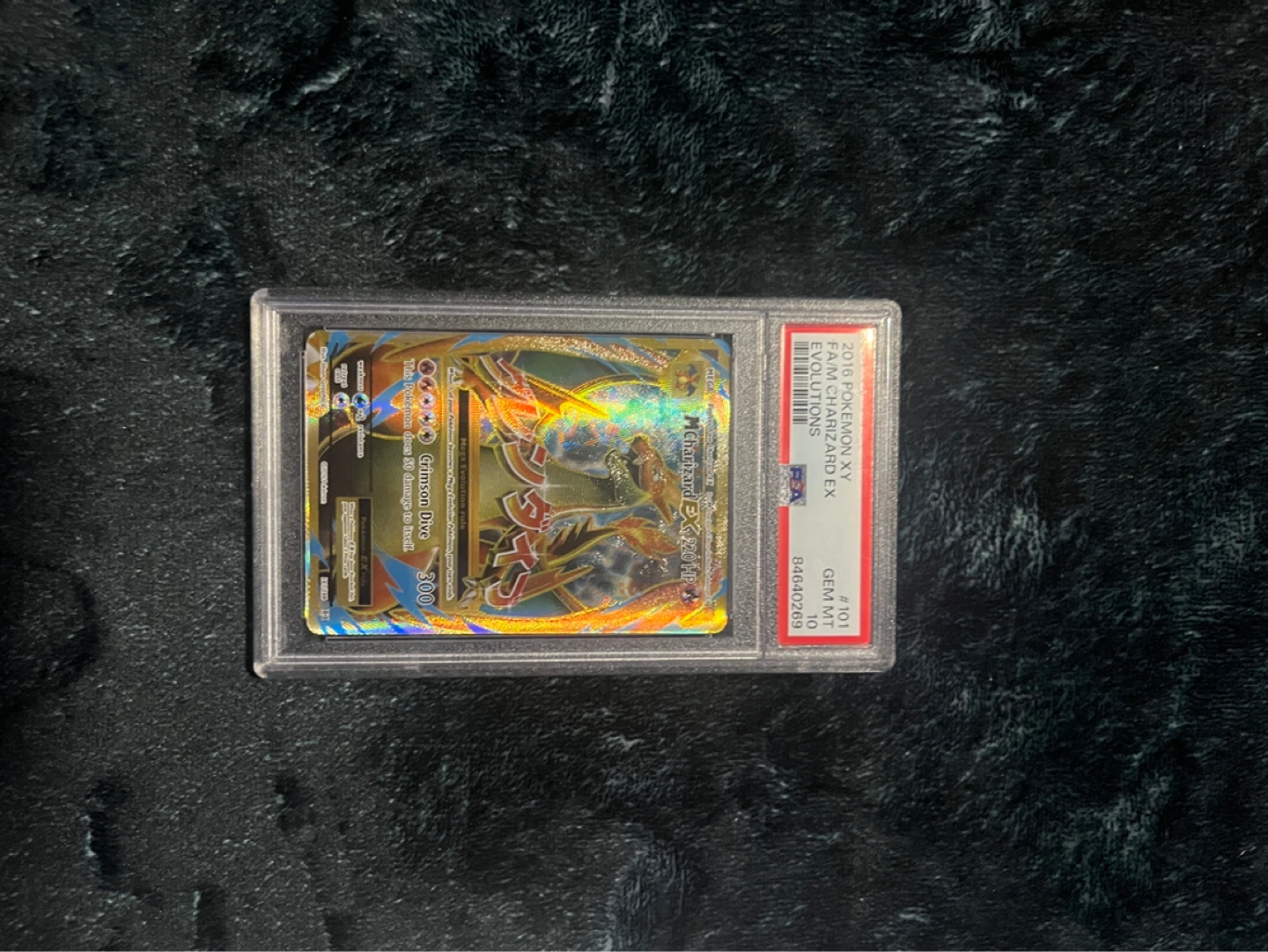 2016 Pokemon XY F.A.M Charizard EX Full Art Graded GEM MT 10 PSA