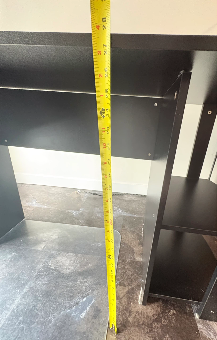Black L-Shaped Desk - photo 3