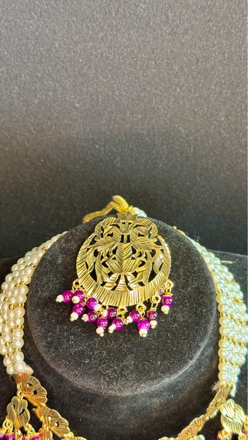 Jadau purple four piece set - photo 2
