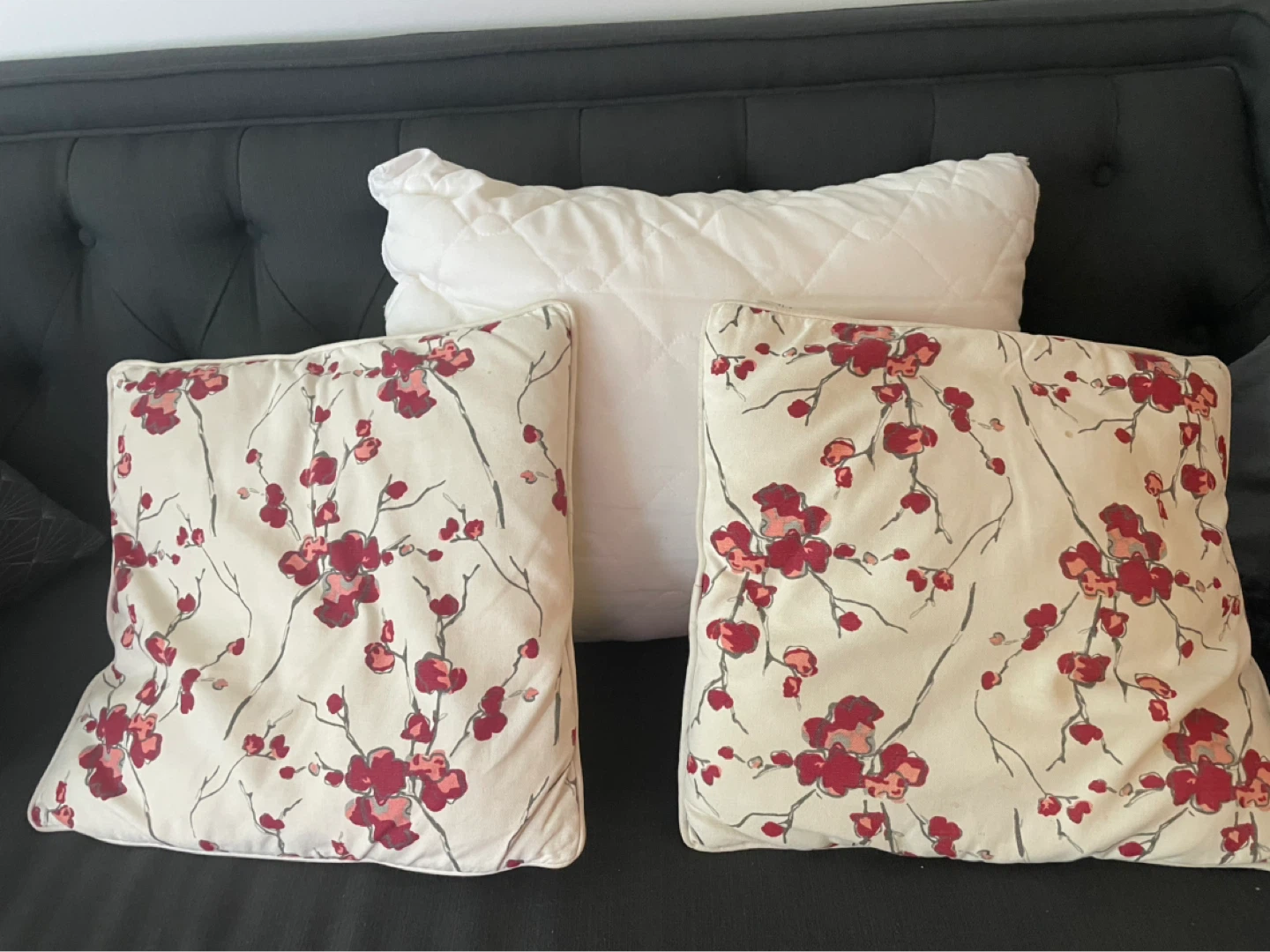White Quilted Pillow (2) - photo 5
