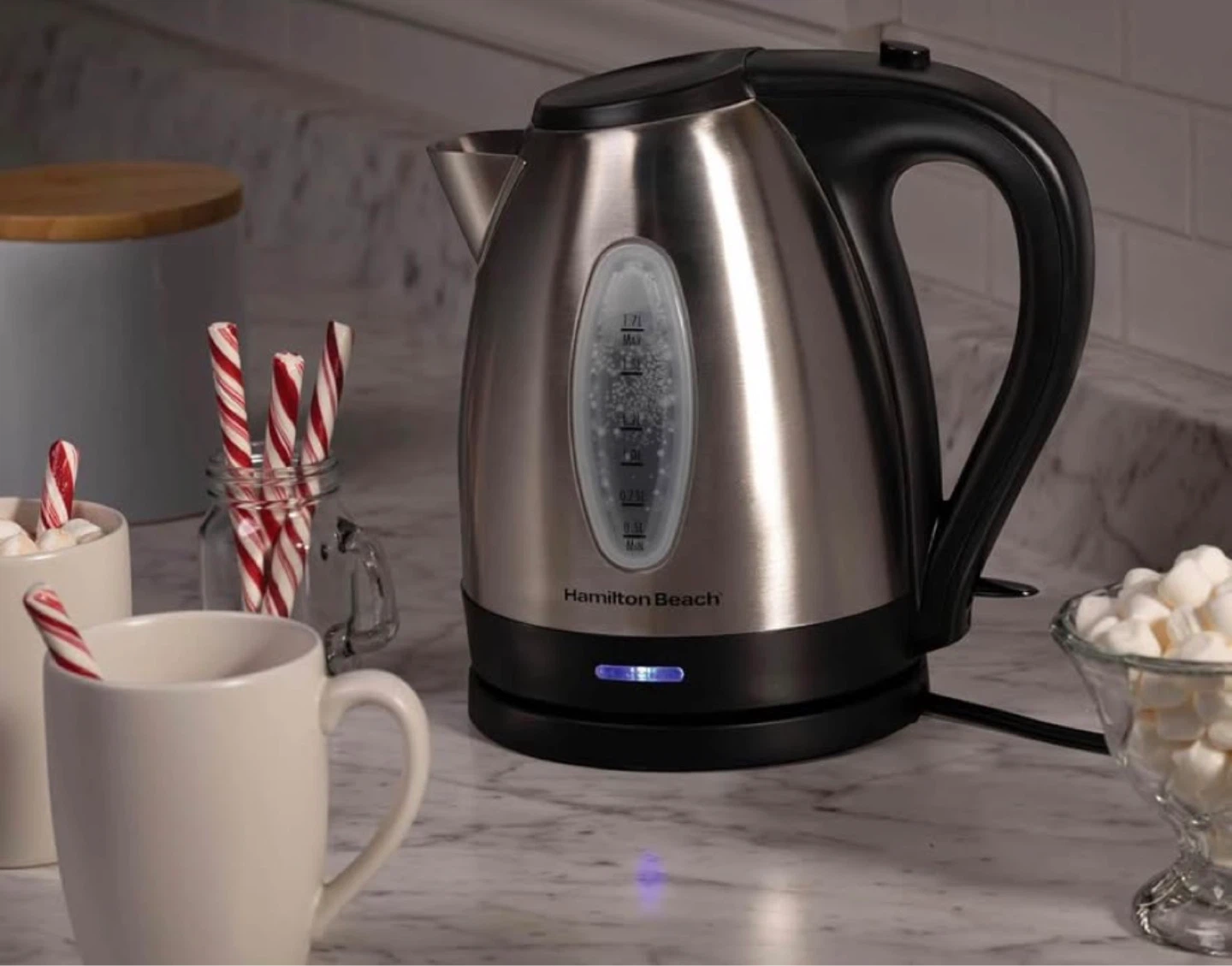 Hamilton Beach 1.7 Liter Stainless Steel Electric Kettle