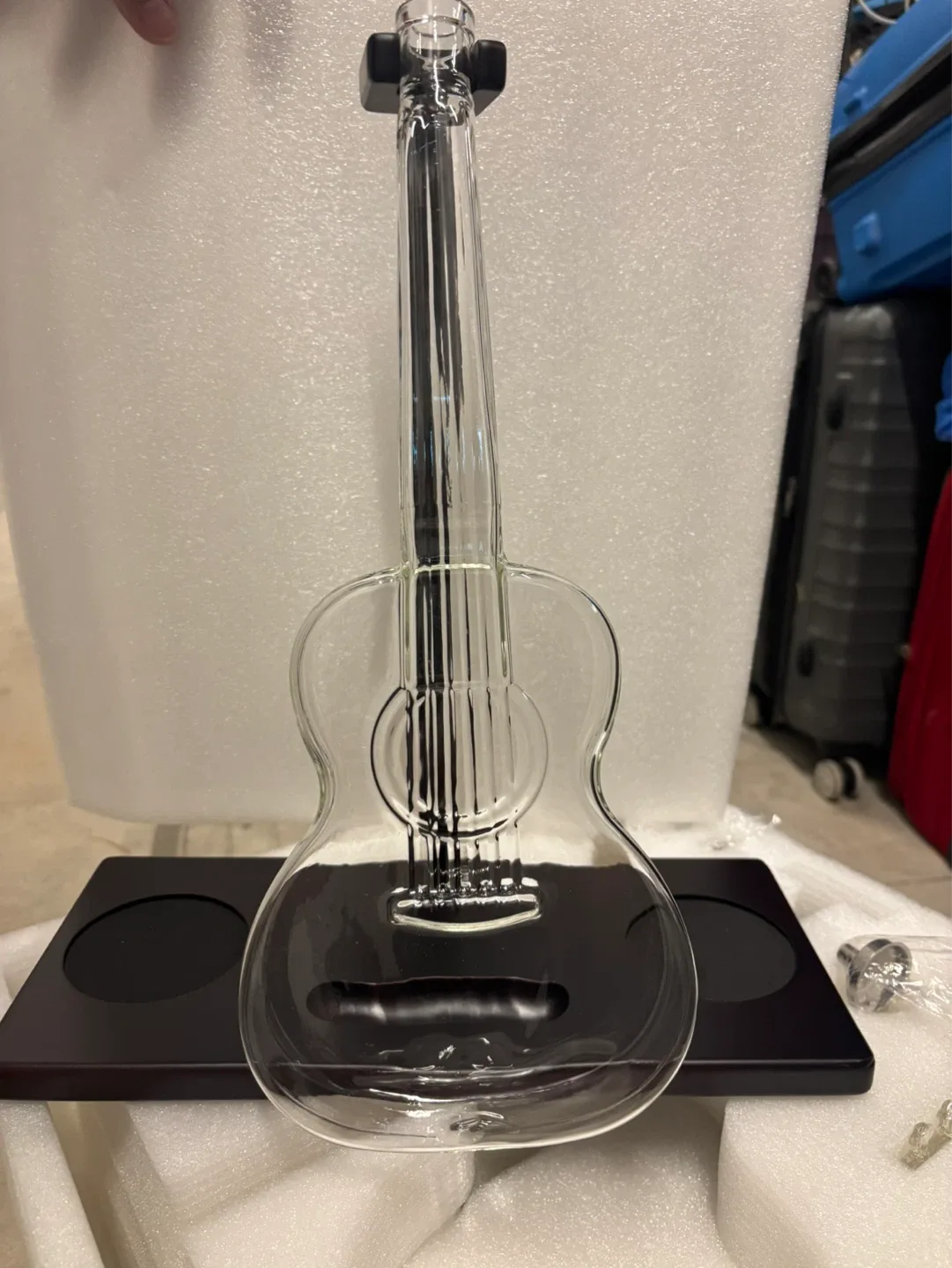 Wine Glass Guitar Decanter Set with Stand - photo 5