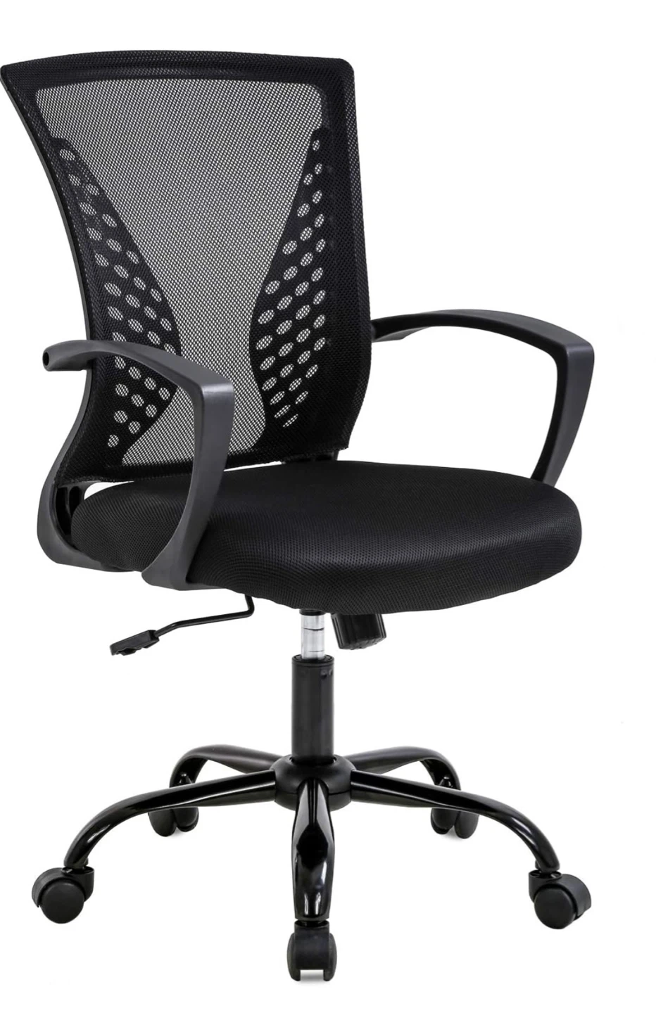 Black Mesh Office Chair with Adjustable Height