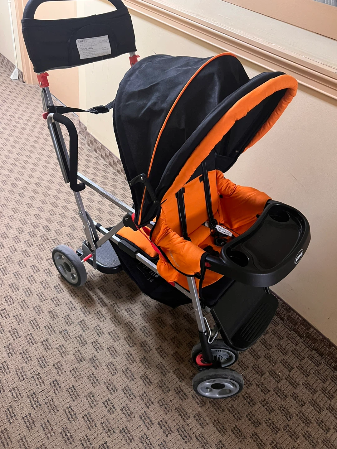 Joovy Caboose Too Tandem Stroller - Orange - photo 5