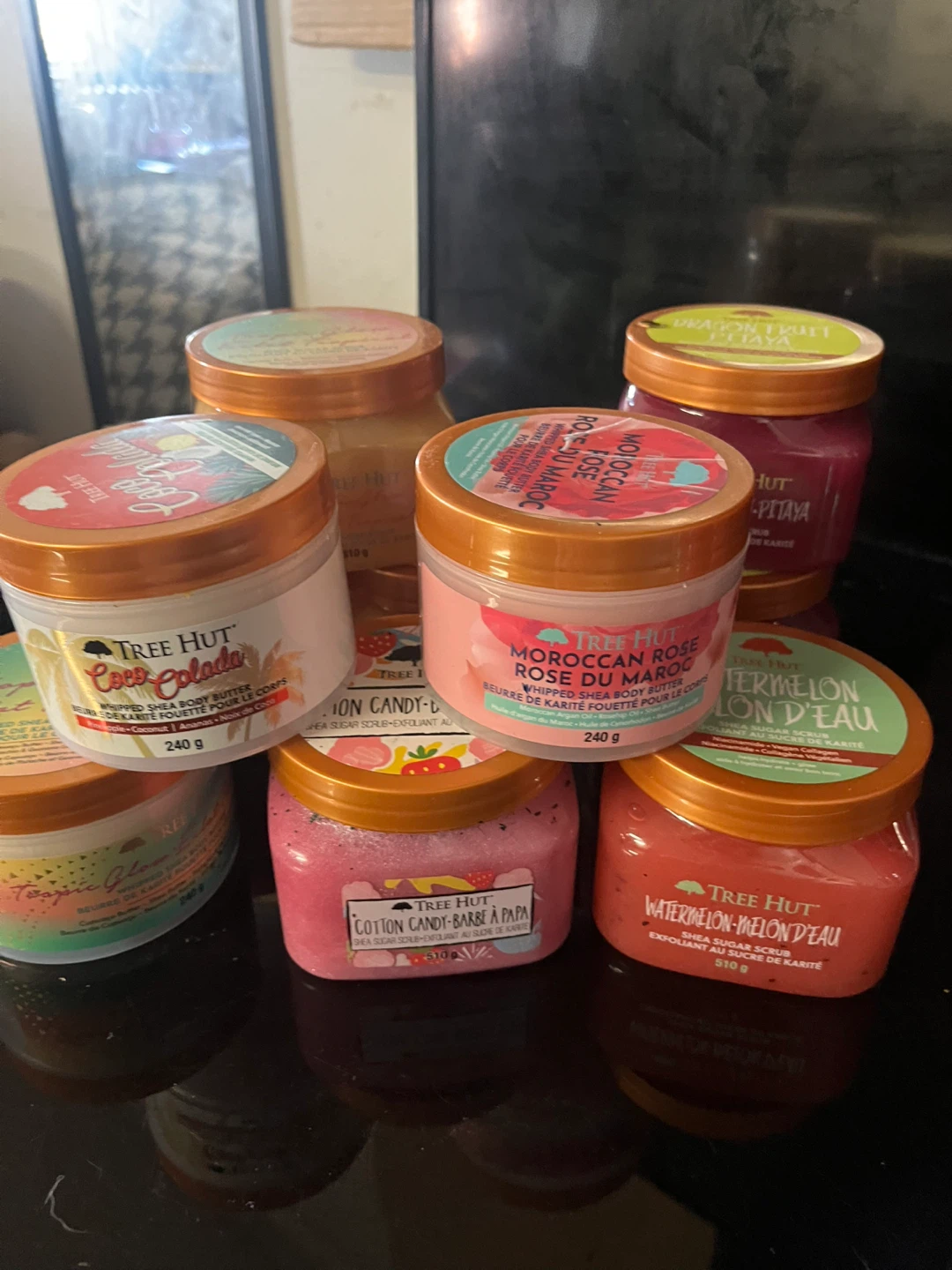 Tree Hut Lot of 7 Shea Sugar Scrubs & Foaming Gel Washes