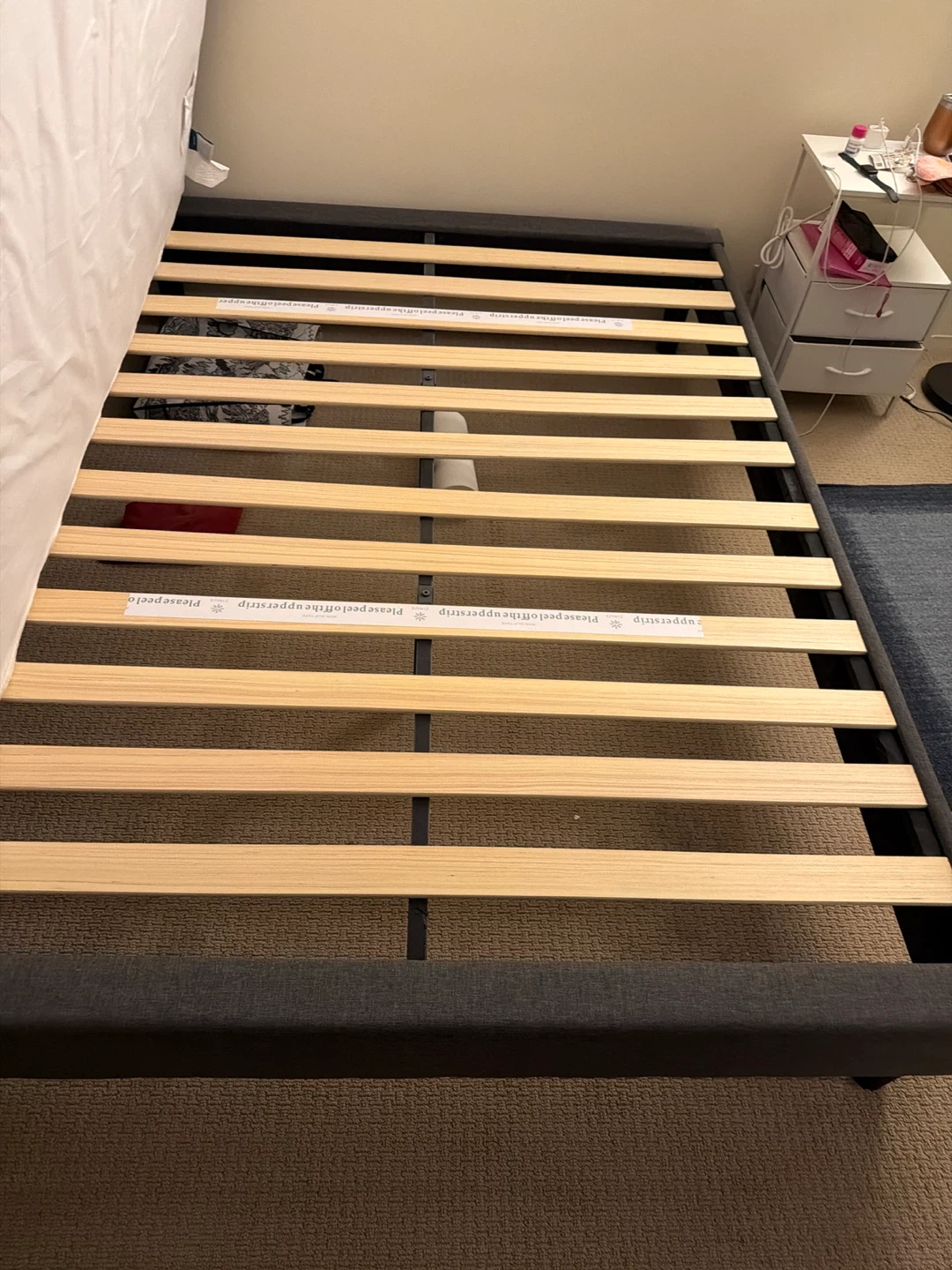 Queen Size Bed Frame with Mattress