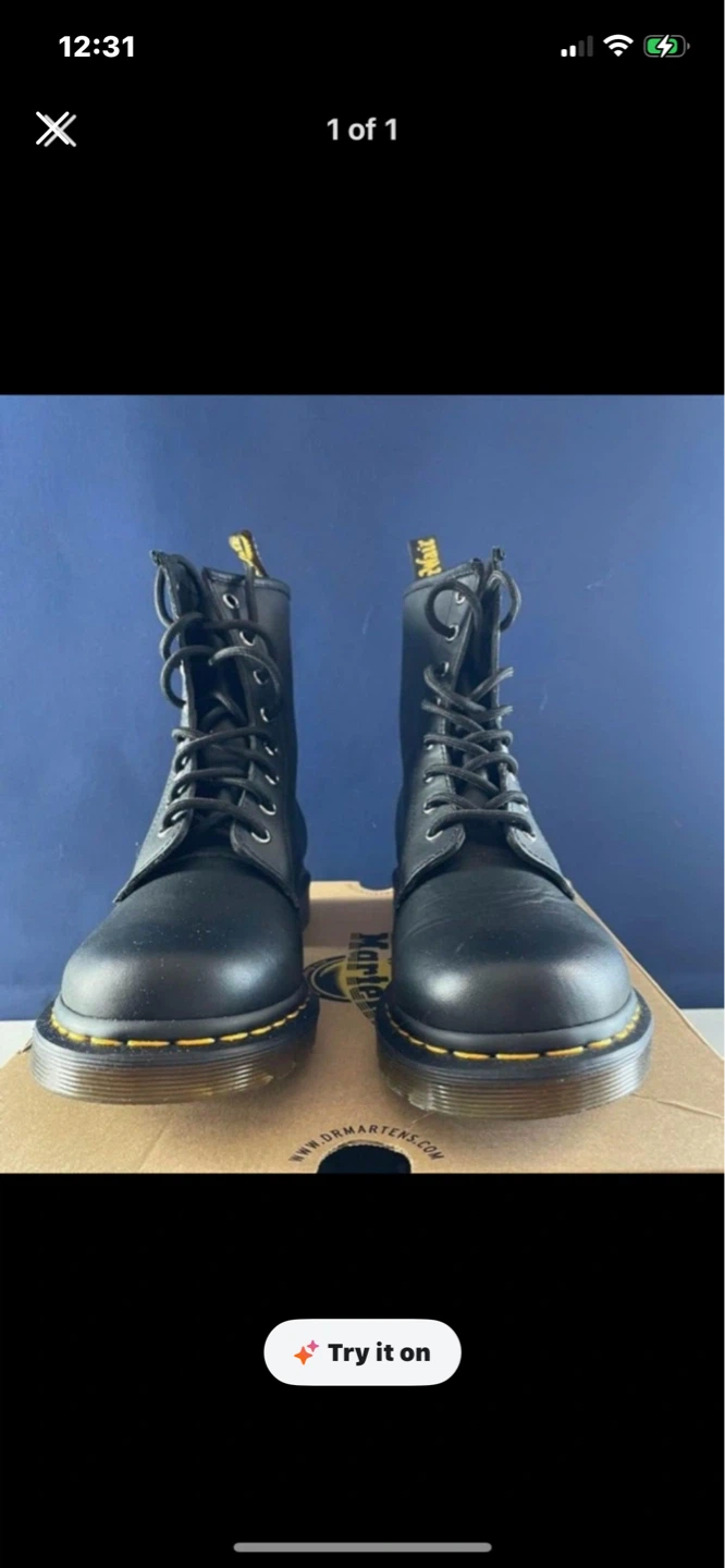 Dr. Martens Black Leather Boots