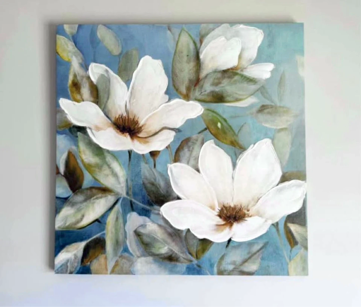 Magnolia Flower Canvas Wall Art