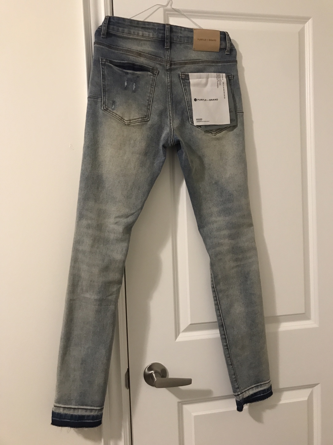 Purple Brand Distressed Blue Denim Jeans - photo 2