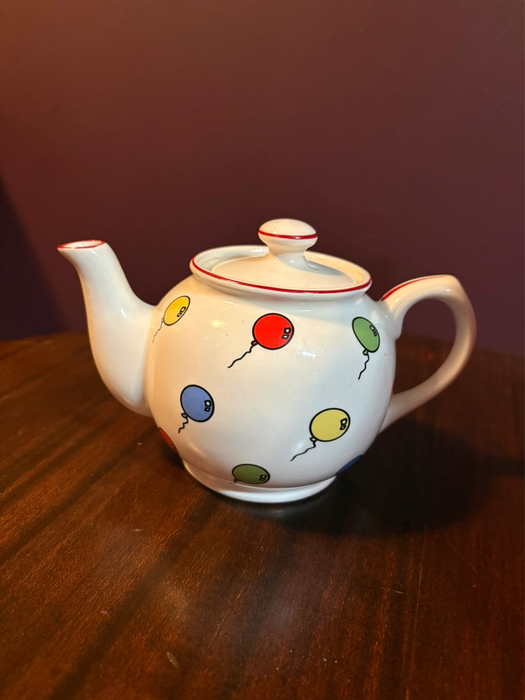 Sadler England Teapot with Balloon Design