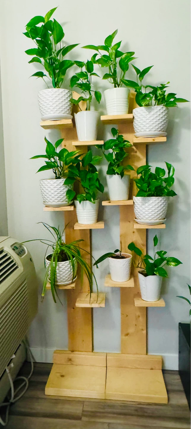 Wooden Pallet 2  Plant Stand with 12 Pots