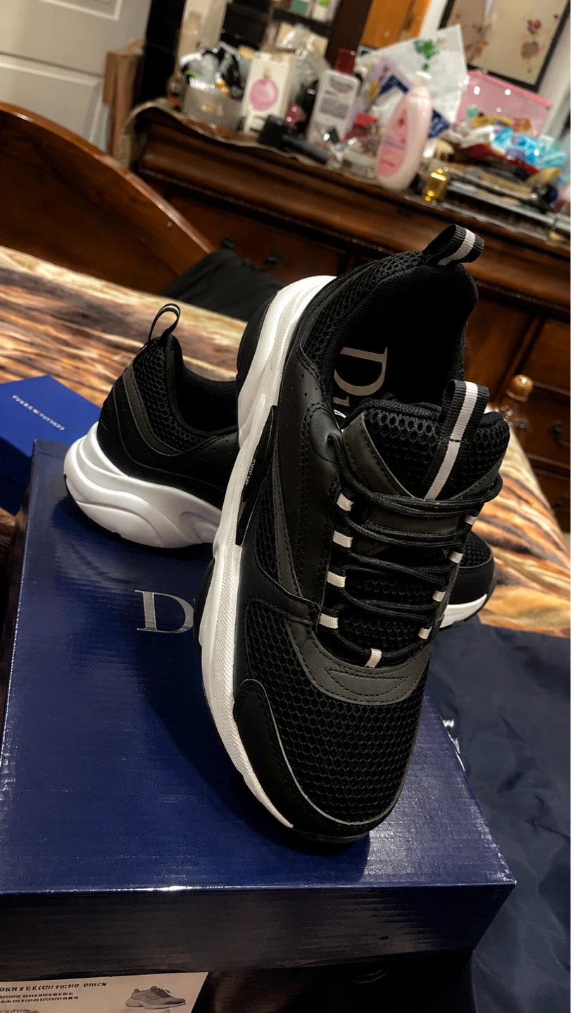 Dior B22 Sneakers Black White Men's Size unisex - photo 5