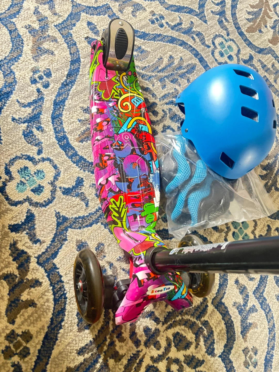 Scooter with Helmet