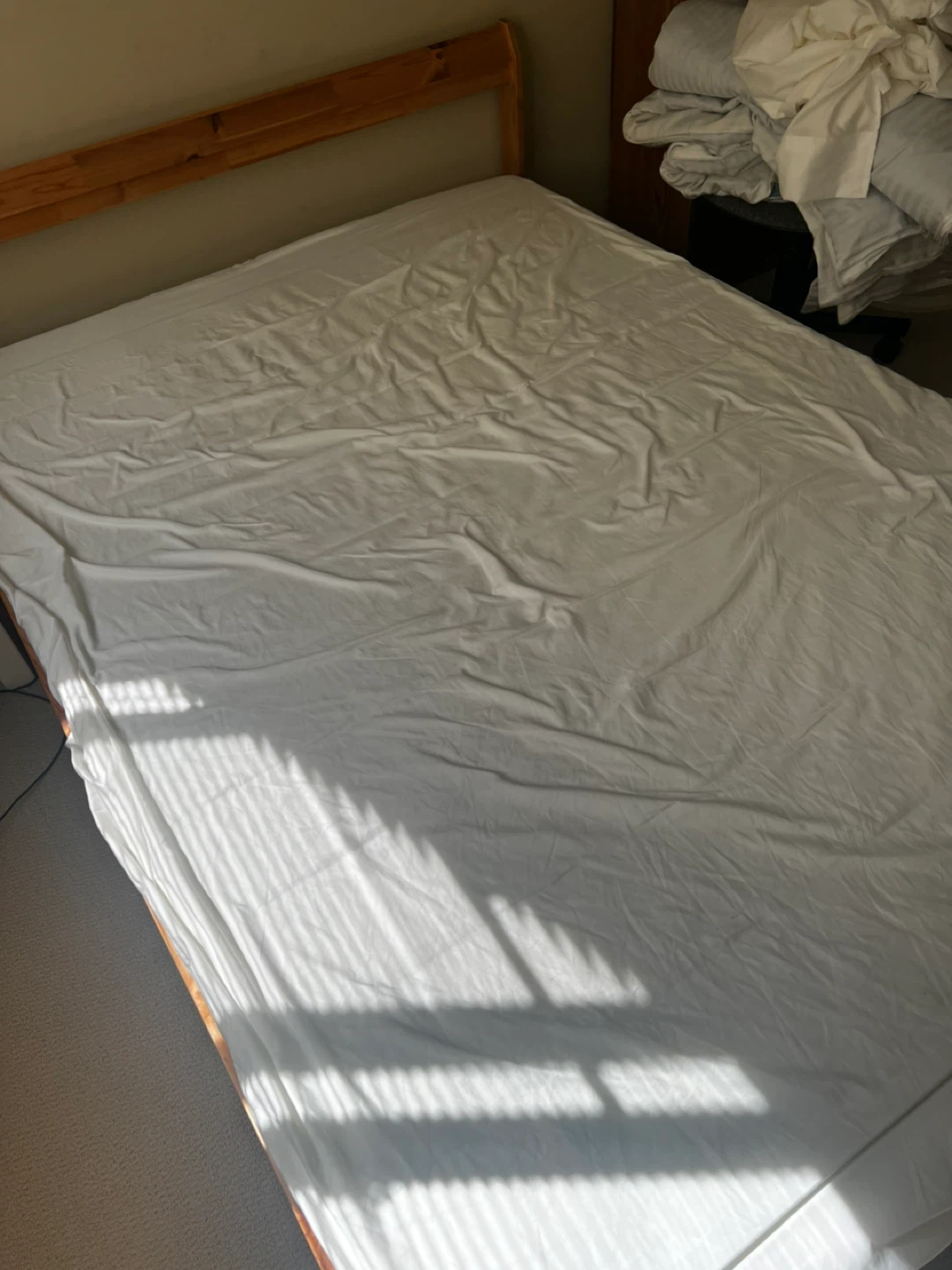 IKEA bed frame and mattress - photo 3