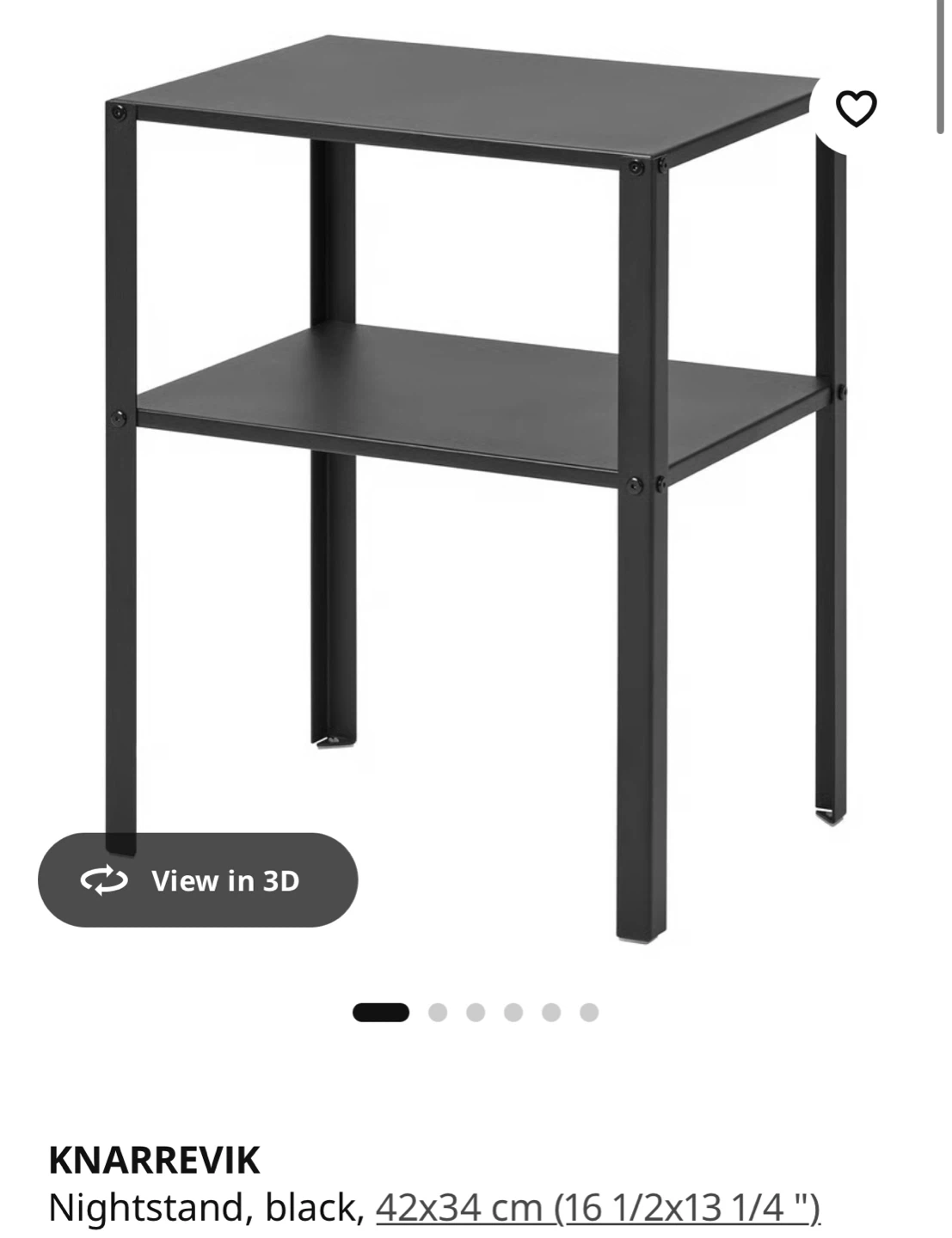 IKEA KNARREVIK Nightstand, Sidetable - photo 2