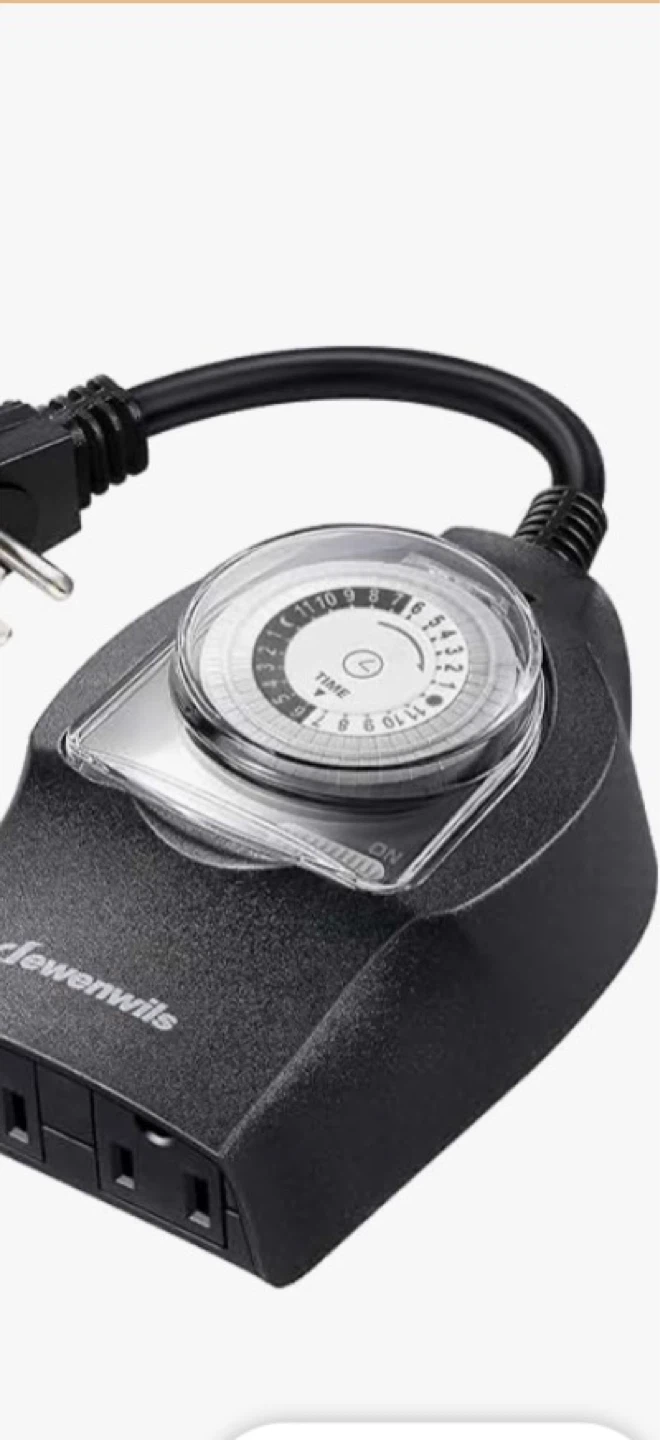 DEWENWILS Outdoor Mechanical Timer Plug