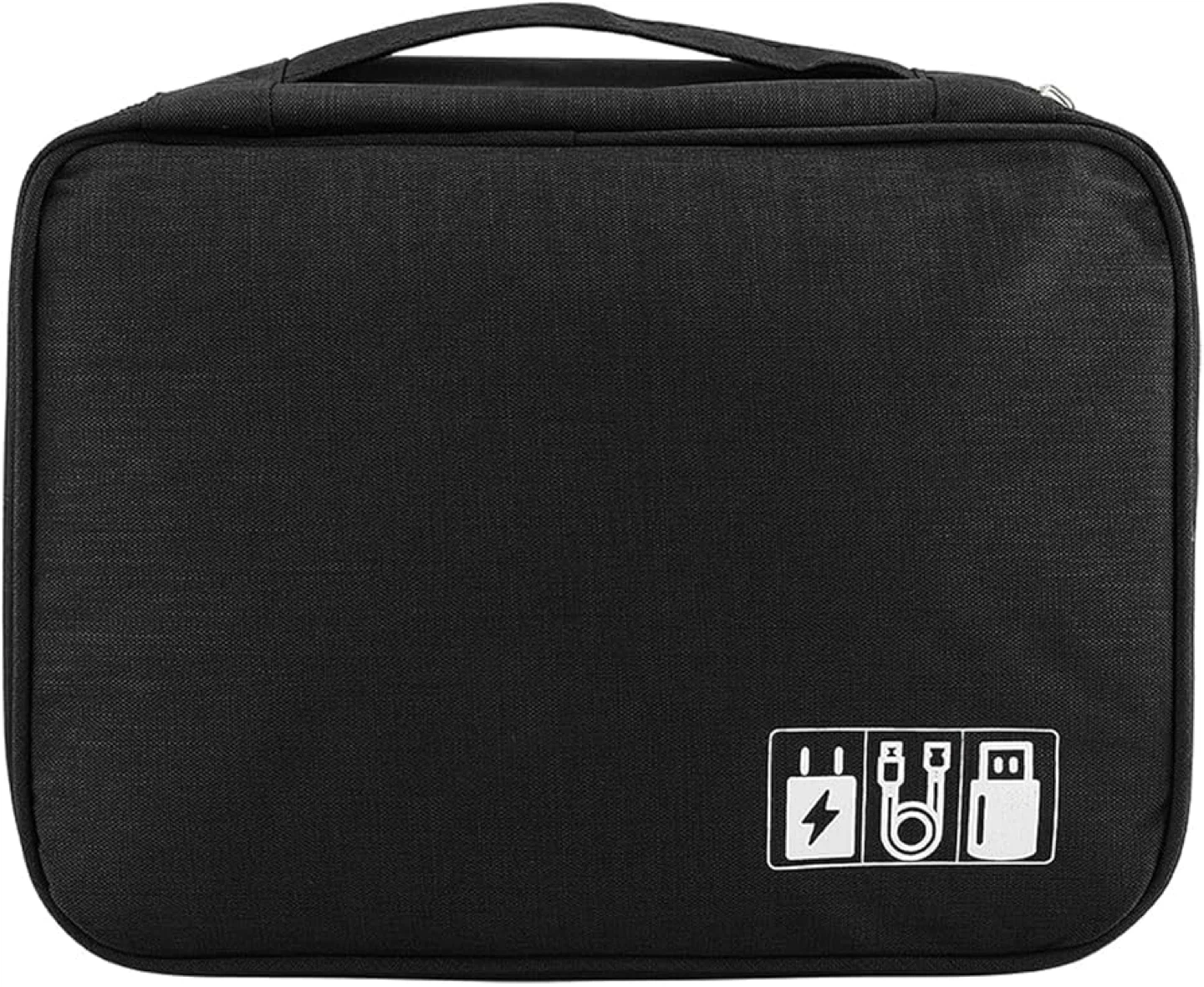 Black Electronics Organizer Bag