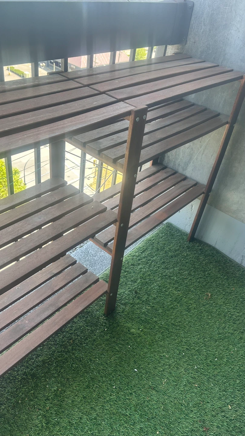 IKEA Outdoor Wooden 3-Tier Shelf Unit