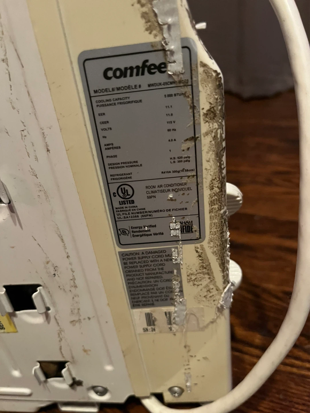 Comfee Window Air Conditioner MW0UX-05CMR-BSQ2 - photo 2