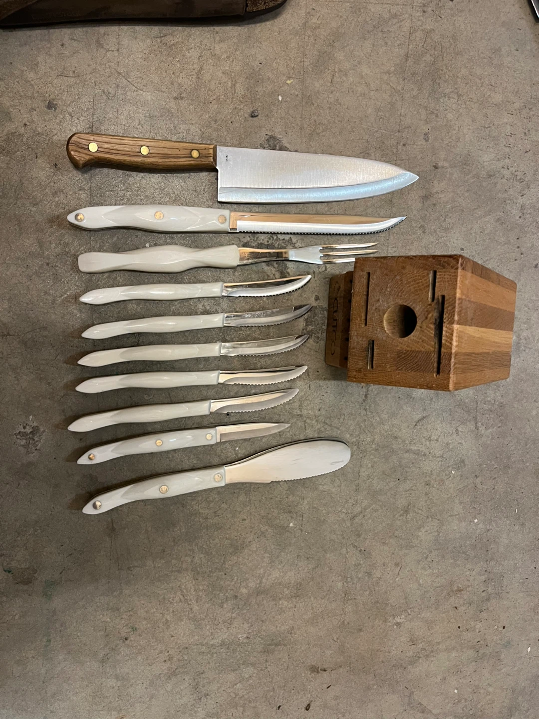 10-Piece Knife Set with Wooden Block - photo 2