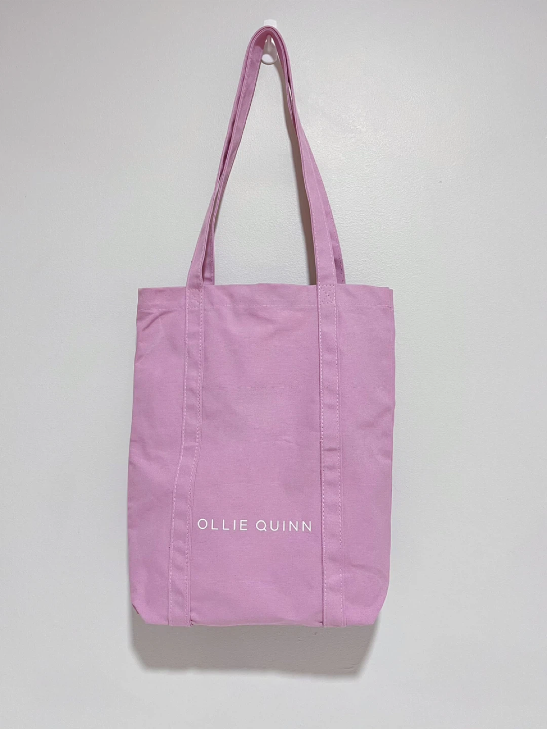 Ollie Quinn Pink Canvas Tote Bag