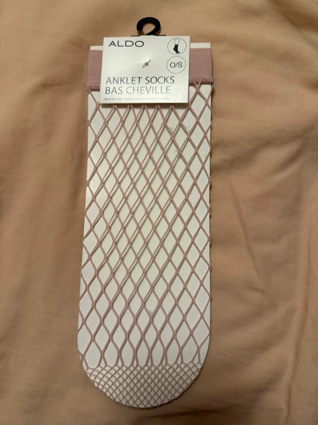 Aldo light pink fishnet ankle socks New - photo 5