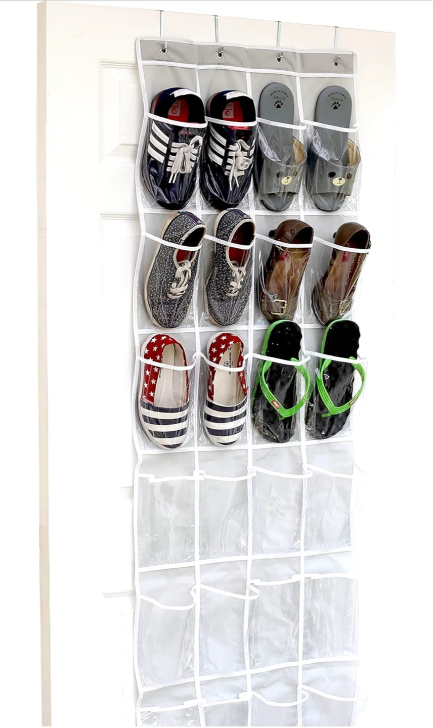 Multi-Purpose Over-the-Door Organizer with 24 Pockets