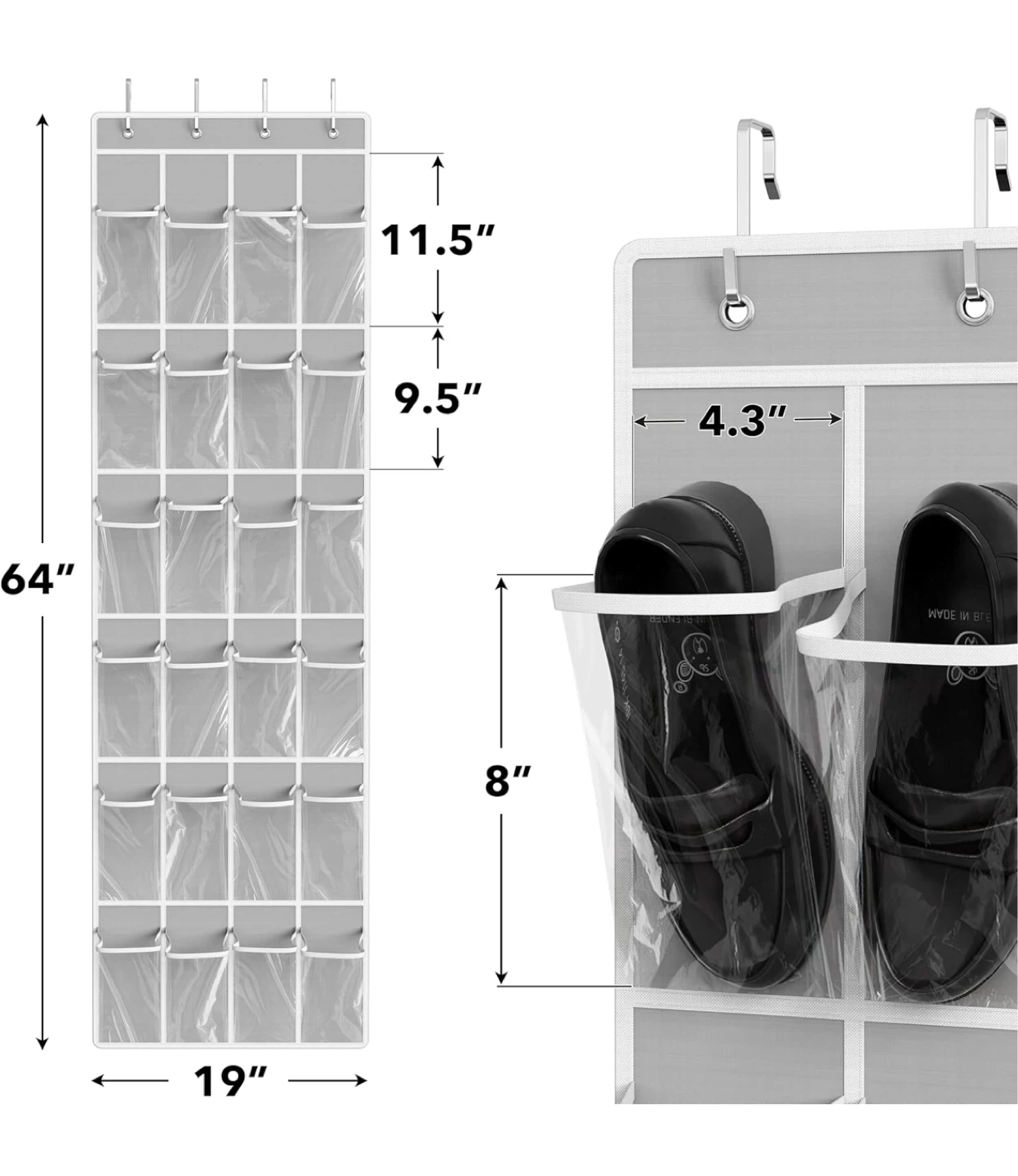 Multi-Purpose Over-the-Door Organizer with 24 Pockets - photo 4