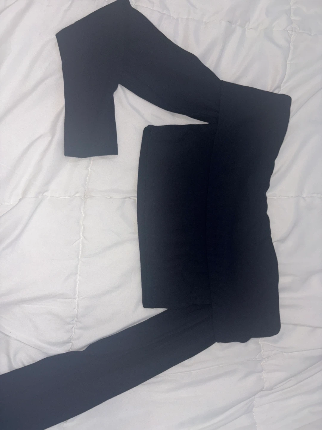 Garage navy Off-the-Shoulder Long Sleeve Top - photo 2