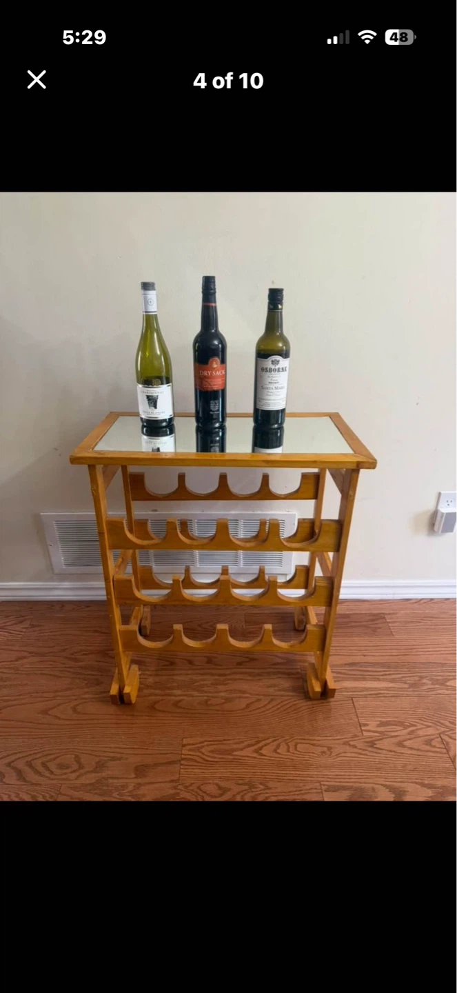 Wine-Rack 12-Bottles with Mirror Top - photo 4