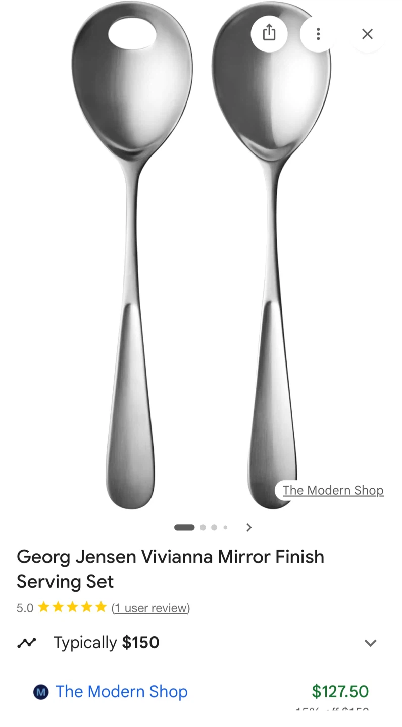 Georg Jensen Viviana Serving Set - Steel Matte Brand New