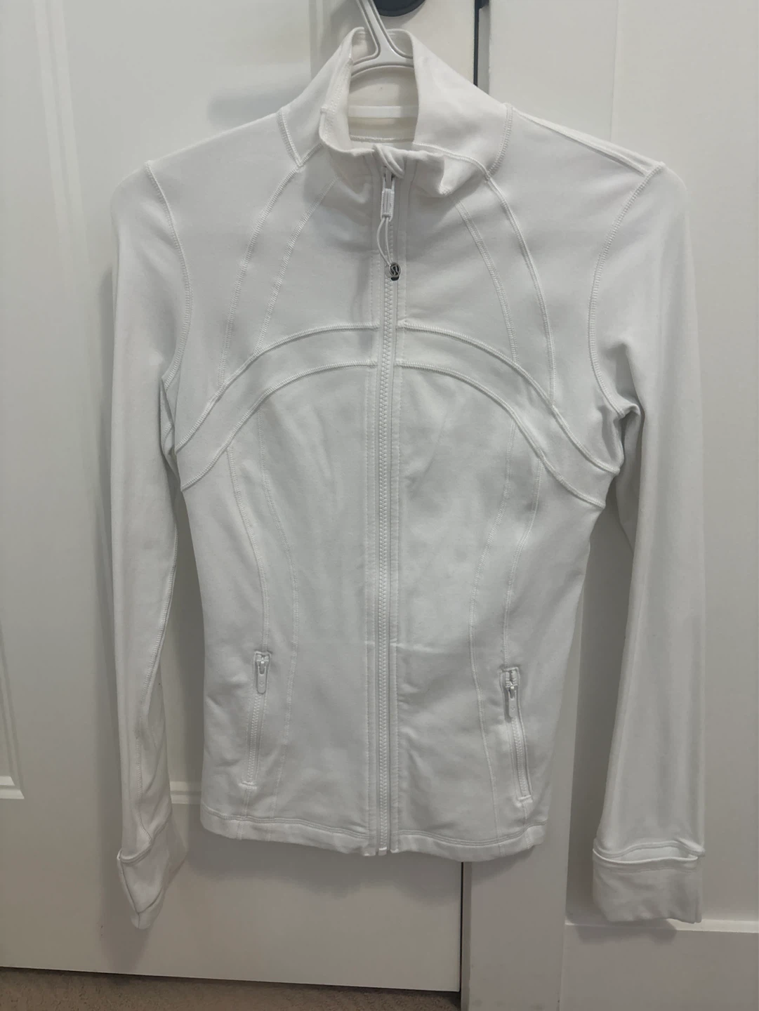 Lululemon define jacket in size 4 White Zip-Up Jacket