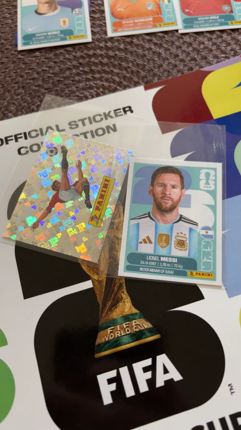 Messi and Panini Sticker - photo 2