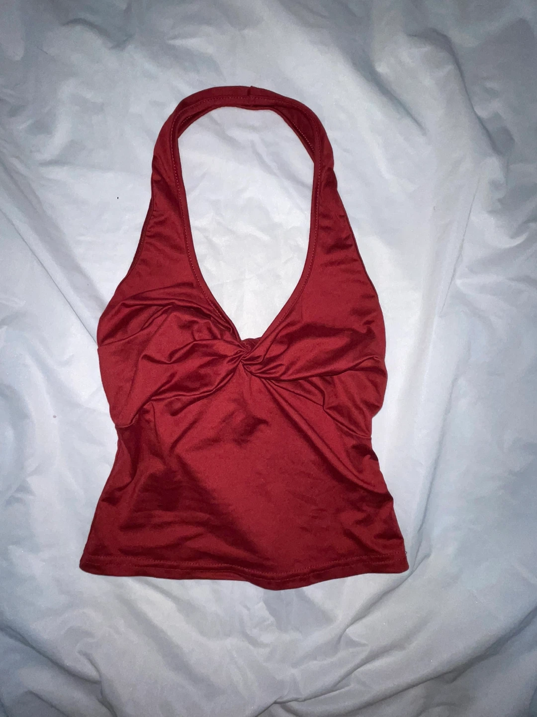 Red Halter Neck Top
