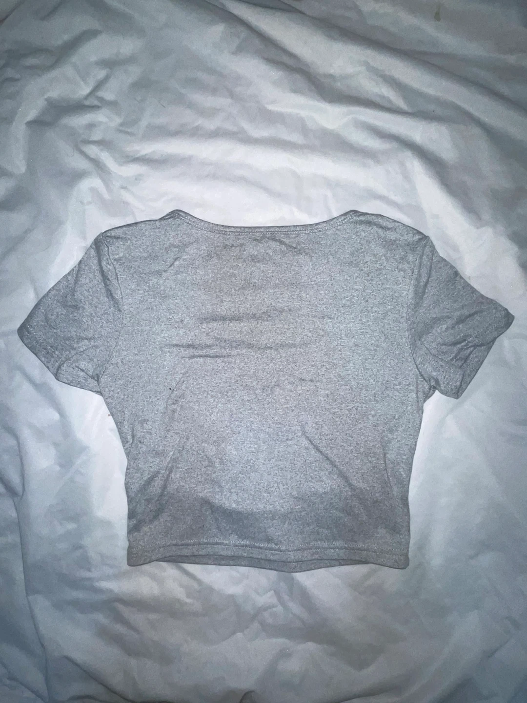 Grey Cropped T-Shirt - photo 2