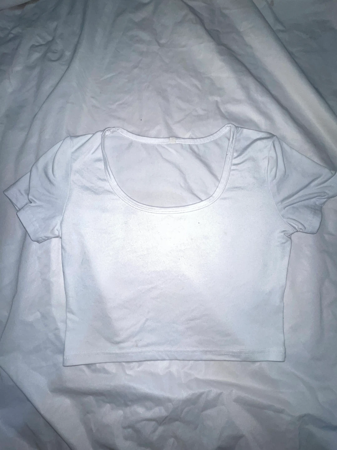 White Cropped T-Shirt