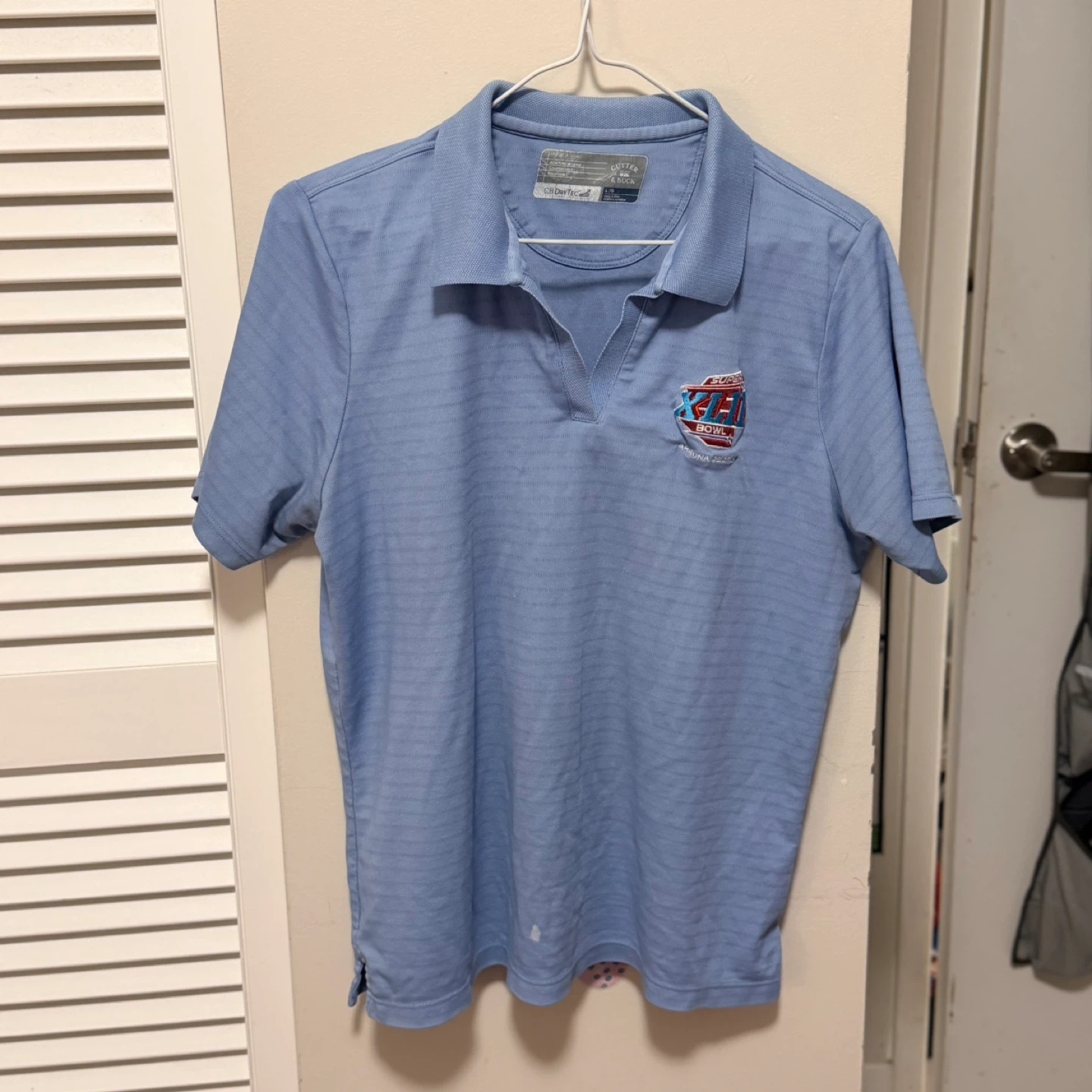 Light Blue Super Bowl Polo Shirt