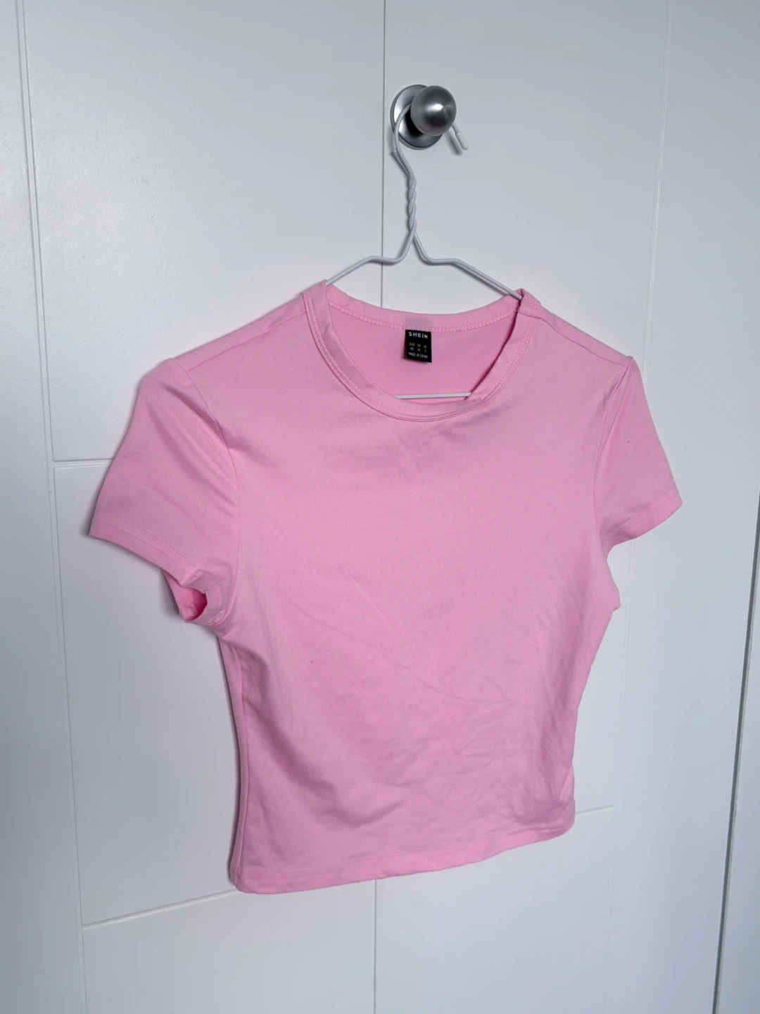 Pink Cropped T-Shirt