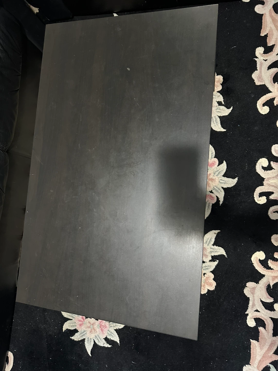 Black Leather Sofa, Loveseat, and Coffee Table Set - photo 5
