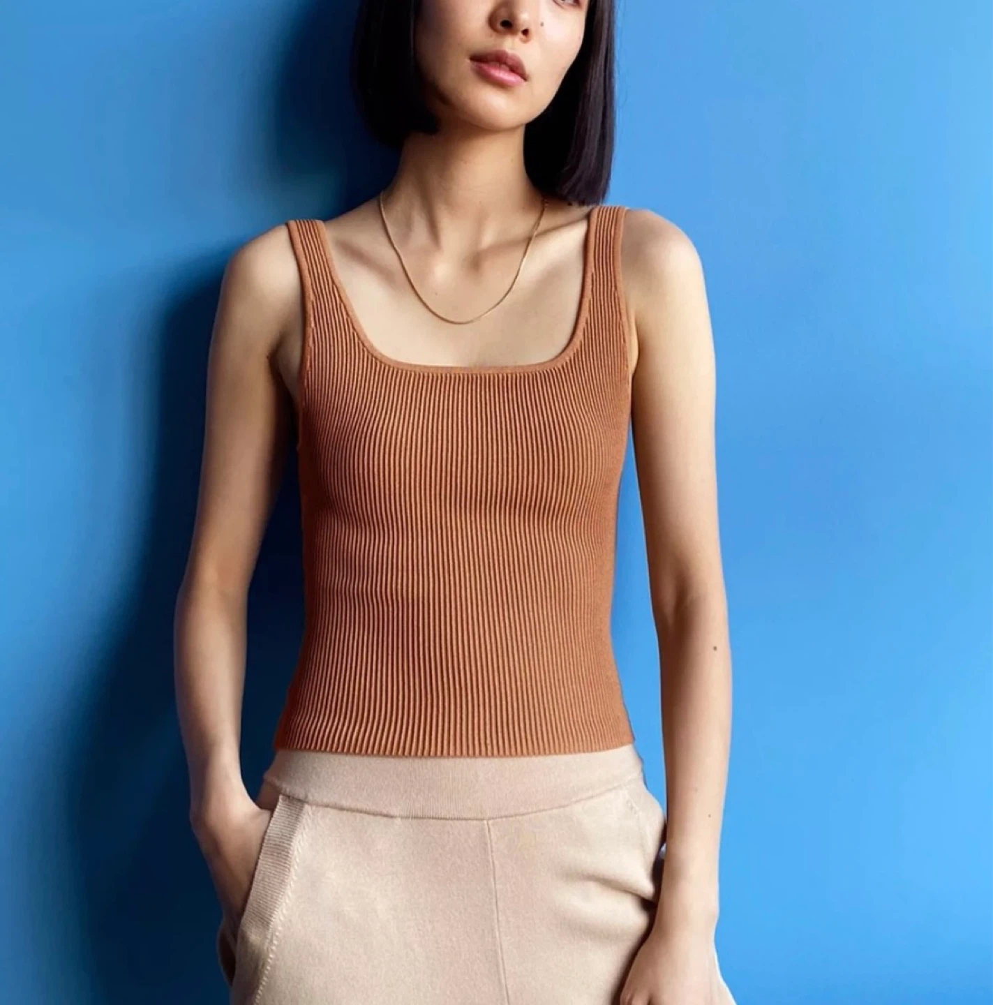 Aritzia Babaton Sculpt Knit Squareneck Tank - Take both for $40! - photo 2