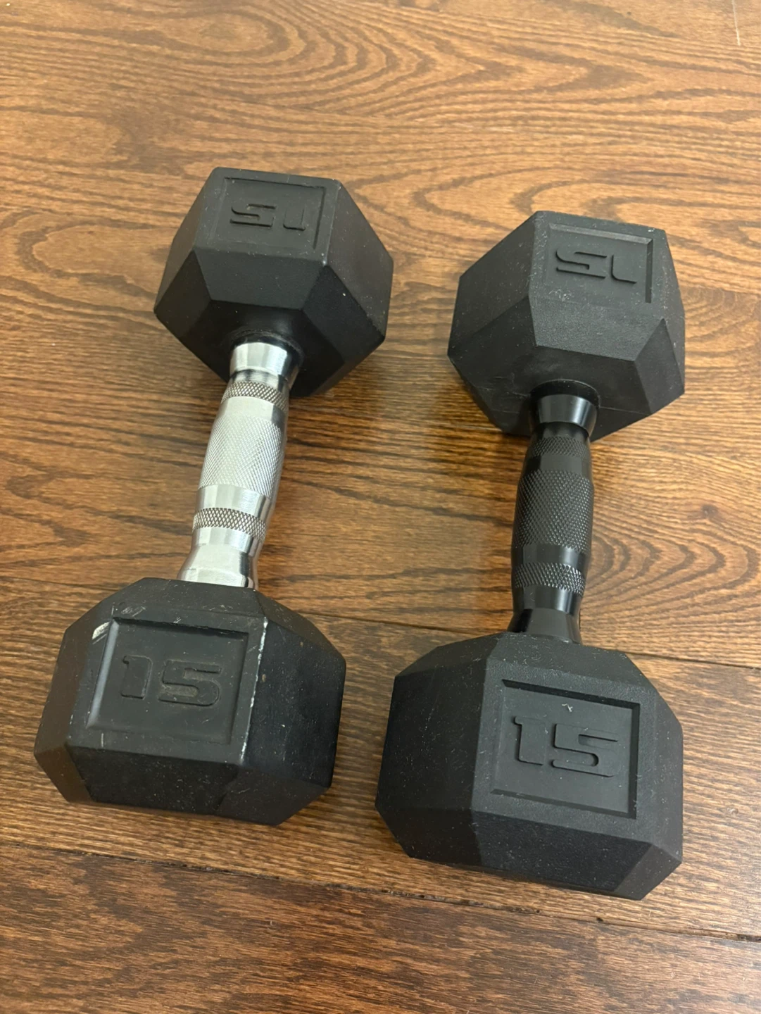 Bundle of 3 pairs of dumbbells - 5lbs, 8lbs & 15lbs - photo 2