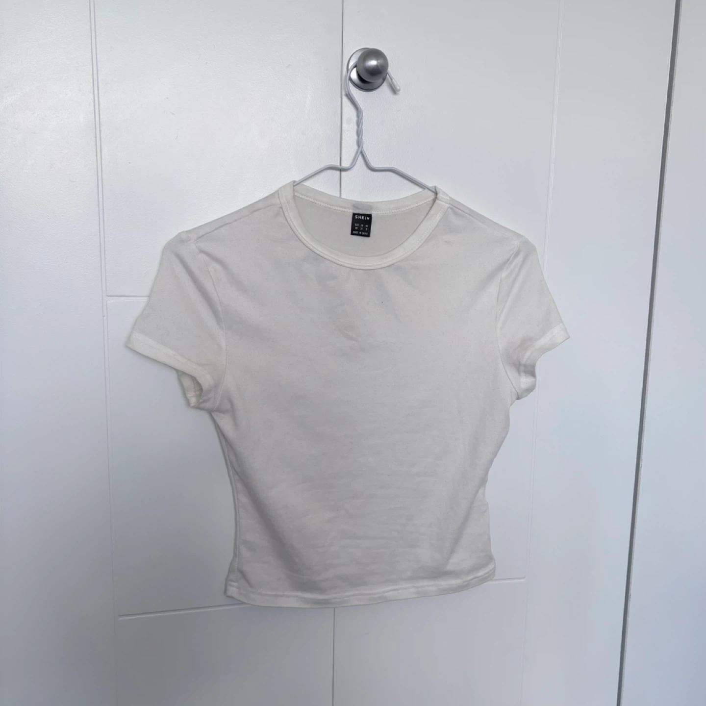 White Cropped Tee - photo 5