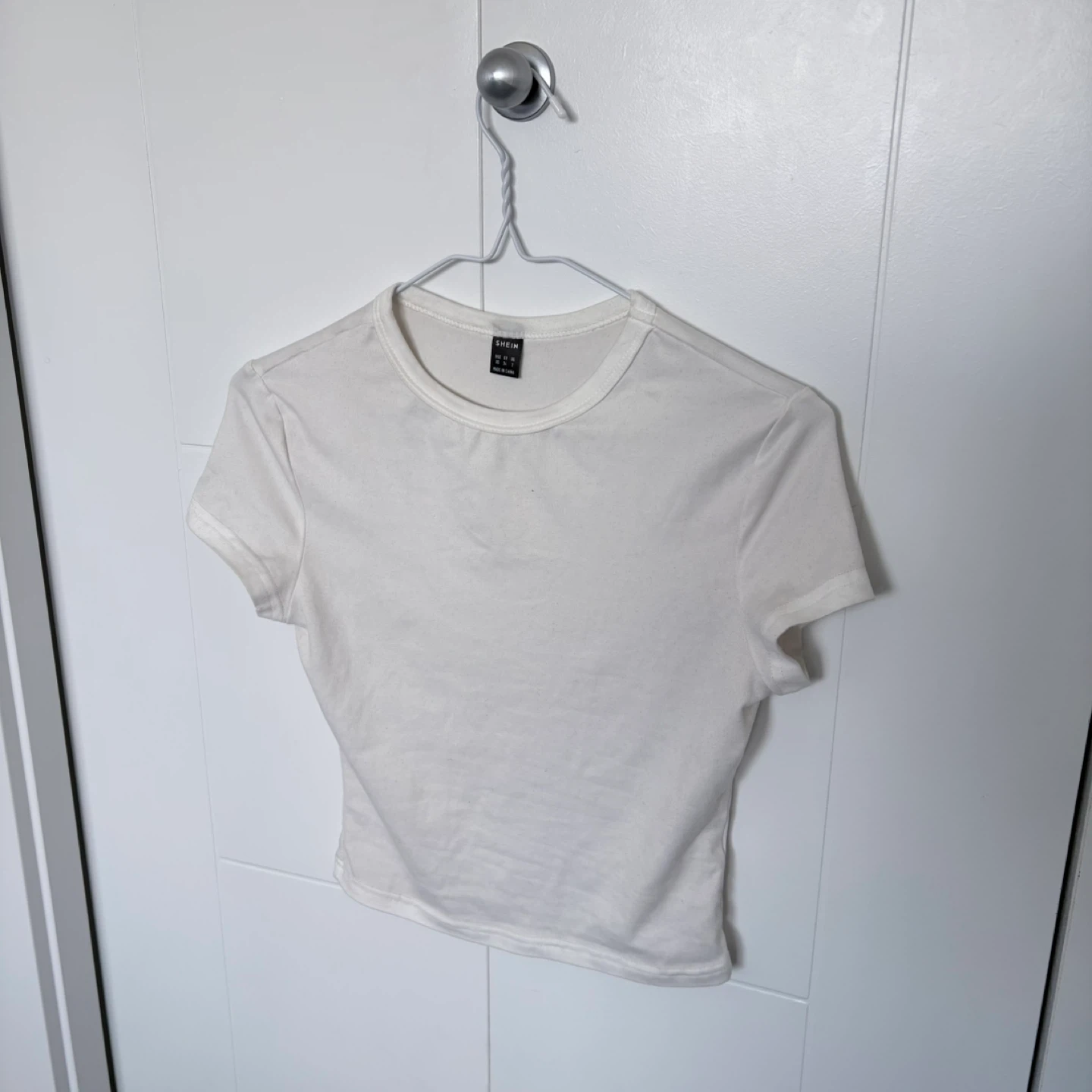 White Cropped Tee - photo 4