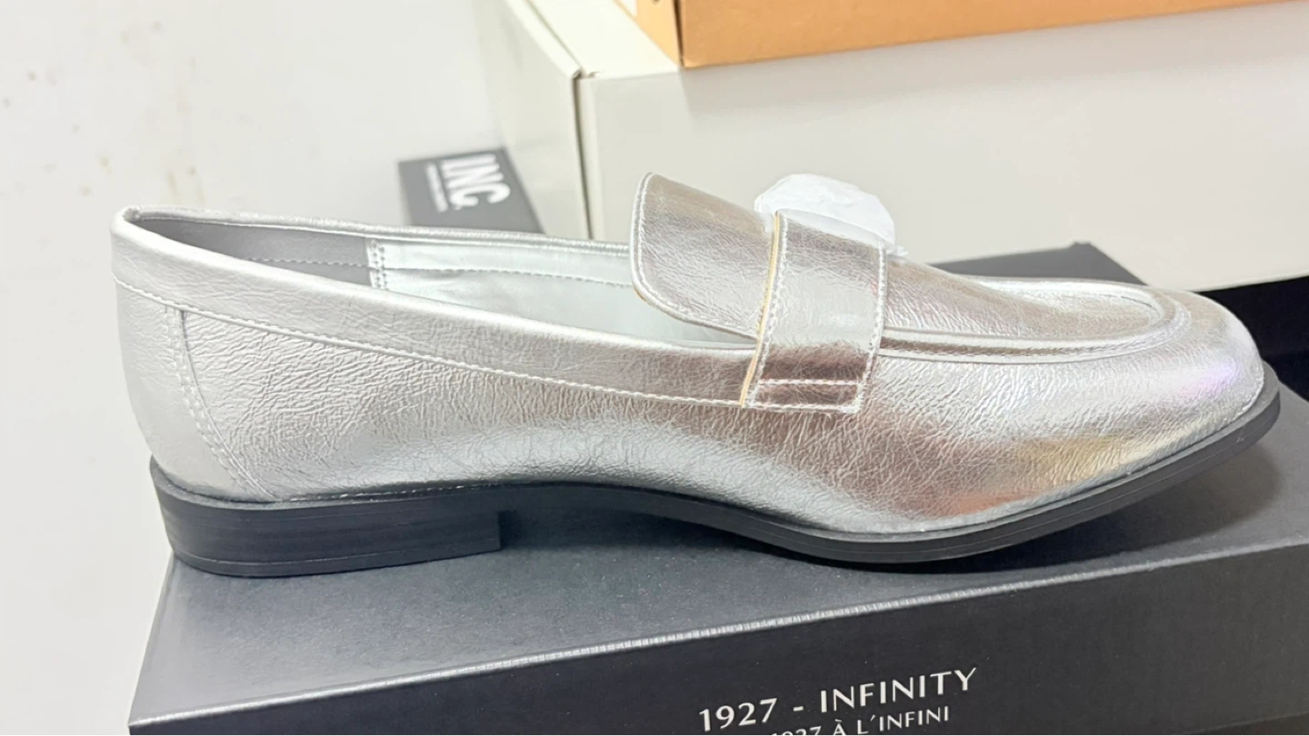 ON 34TH Silver Metallic Loafers - photo 3