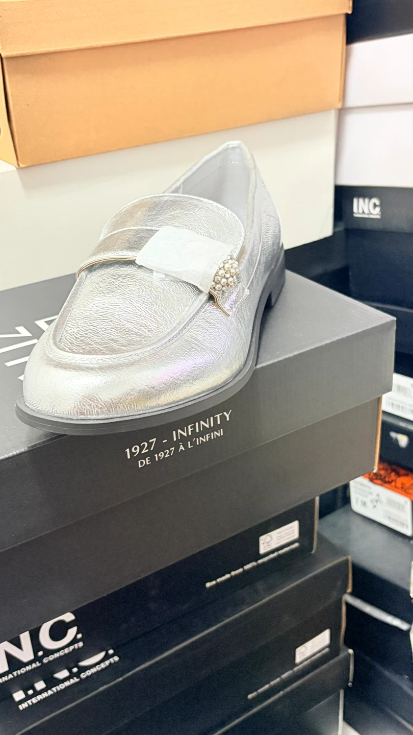 ON 34TH Silver Metallic Loafers - photo 5