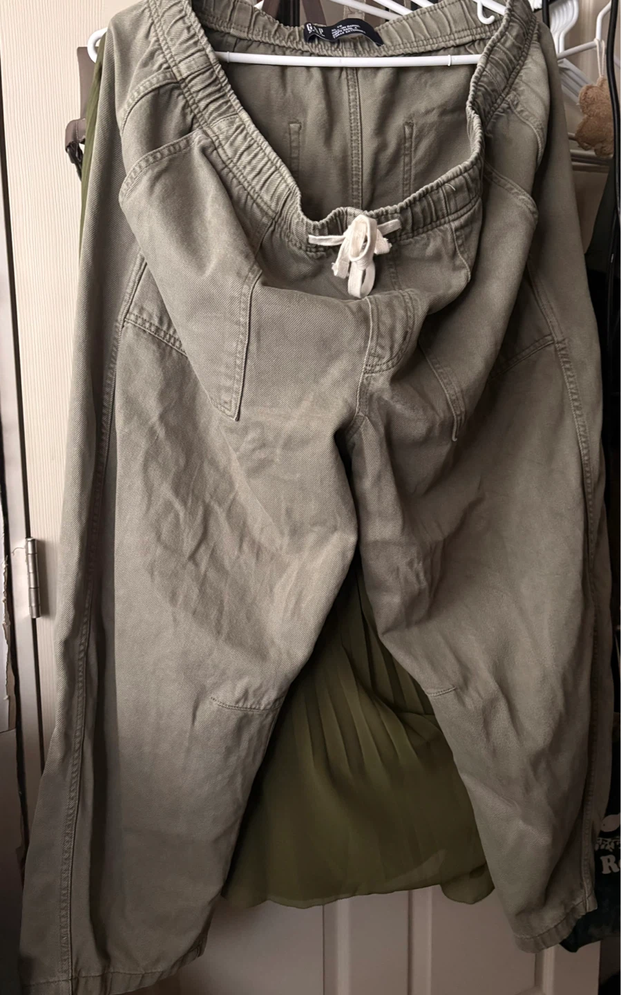 Gap Pull-On Barrel Jeans in Green - Mid Rise - photo 4