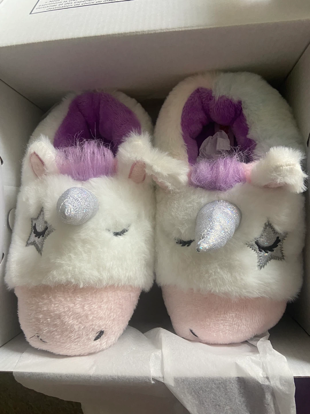 SoftMoc Unicorn Slippers - Children's Size LG - photo 2