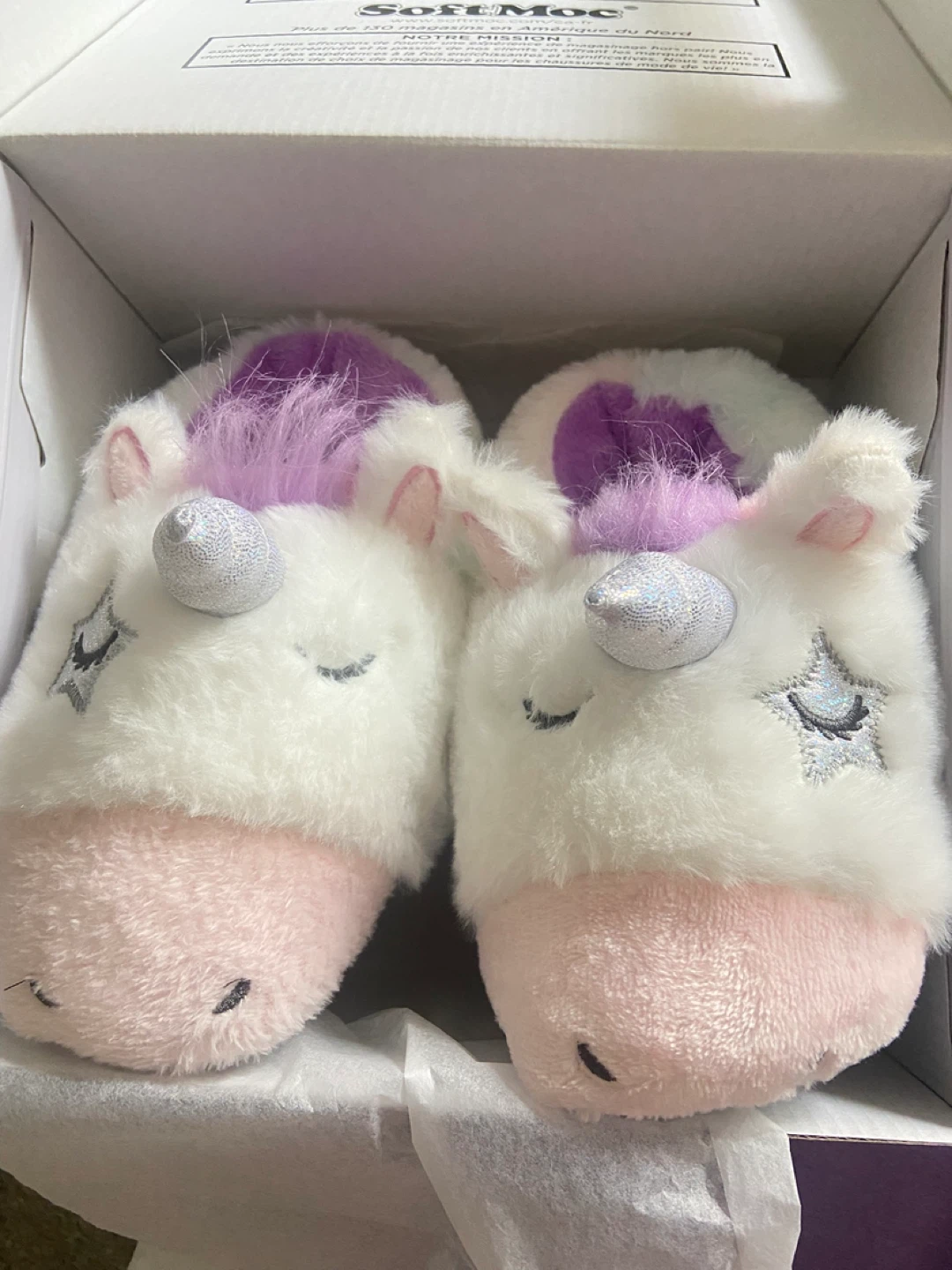 SoftMoc Unicorn Slippers - Children's Size LG